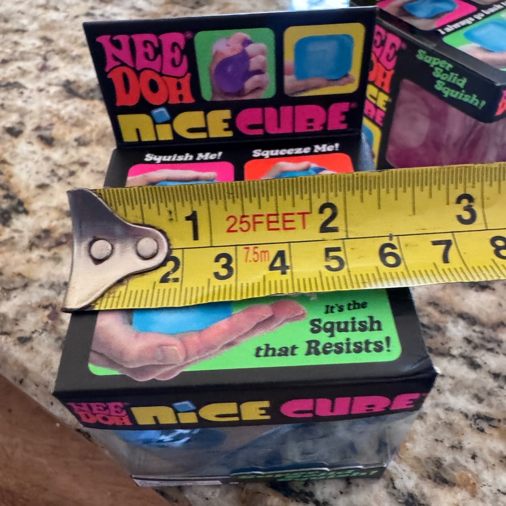 Needoh.  ONE Blue Nice Cube Kids Squishy Toy. - Picture 4 of 4